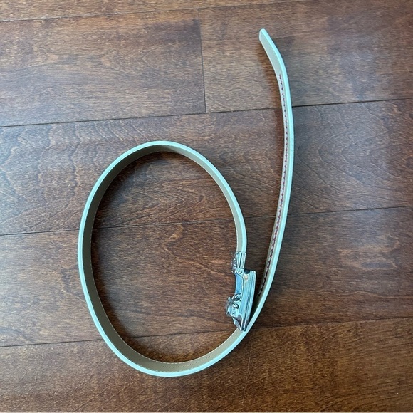 Nexbelt Women’s “Python Snake” White Leather Belt w/ Rhinestone Buckle,No Holes - Picture 7 of 13